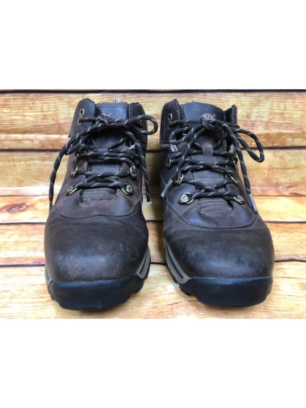 TIMBERLAND Boys 6 / 39 Brown Leather Hiking Boots Waterproof 66961M